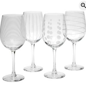 Mikasa Cheers Set of 4 White Wine Glasses
